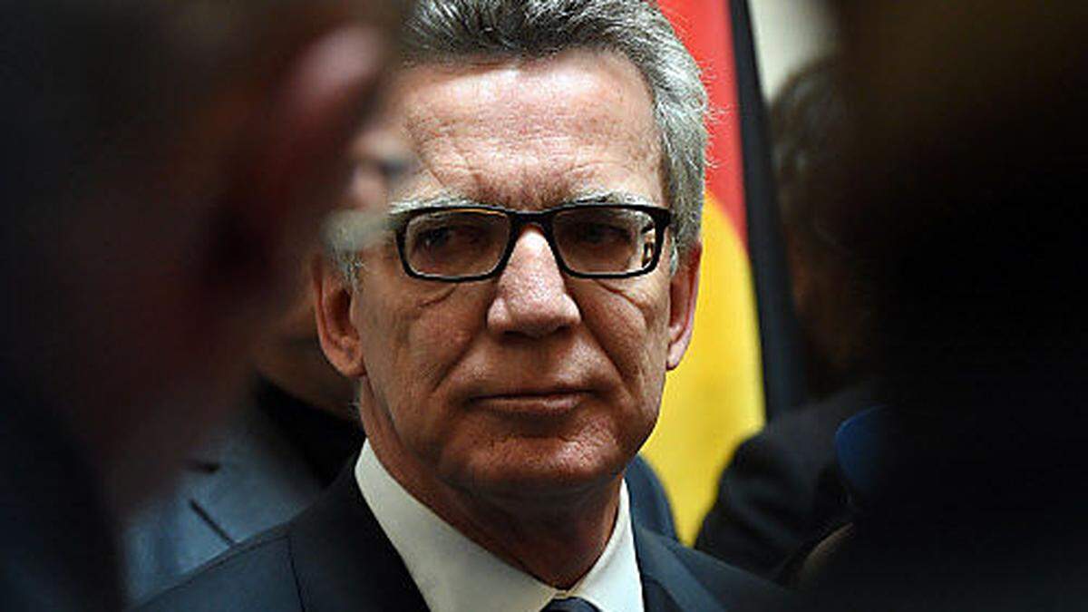 Deutschlands Innenminister Thomas de Maiziere