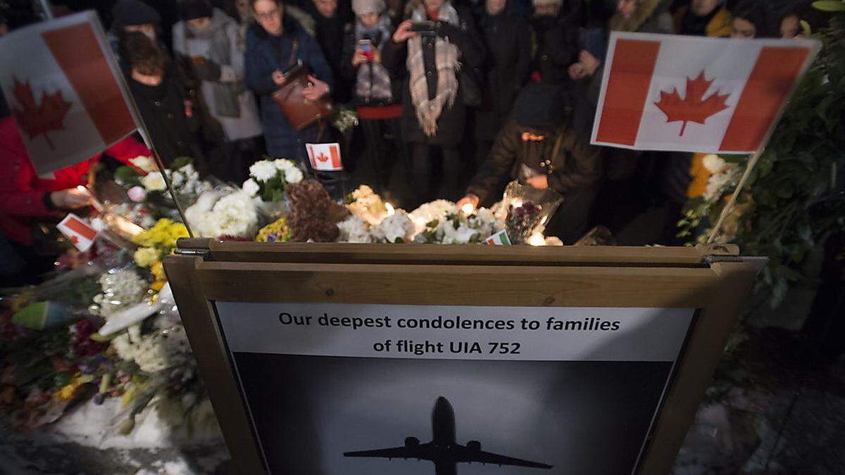 Trauerbekundungen in der kanadischen Stadt Vancouver für die Opfer, viele davon aus Kanada