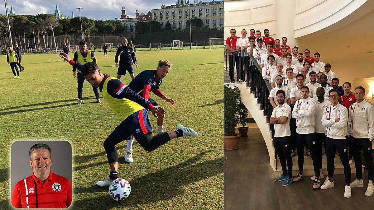 Der Kampf ums Leiberl hat bei den Klagenfurtern längst begonnen (l.), Sportdirektor Matthias Imhof (Porträtbild)