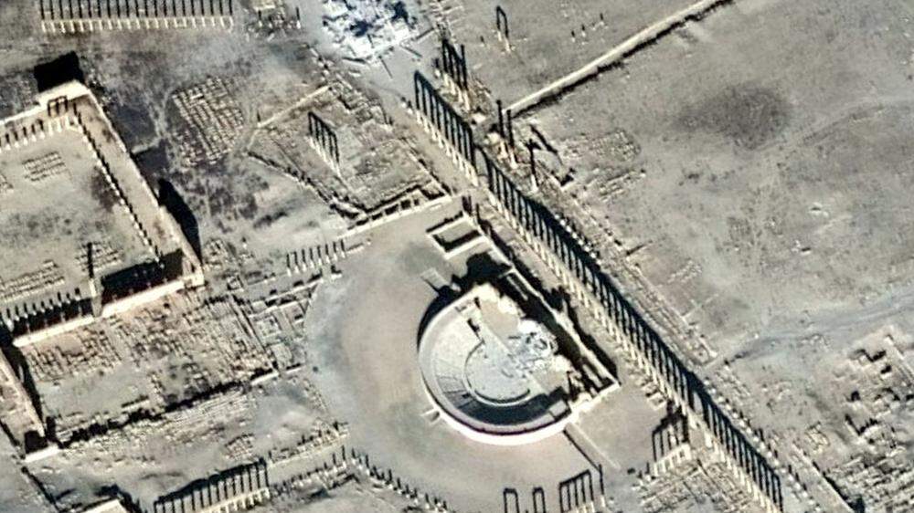 Satellitenfotos zeigen Zerstörungen in Palmyra