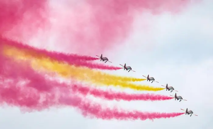 Die spanische Flugstaffel Patrulla Águila bei der Airpower 2024