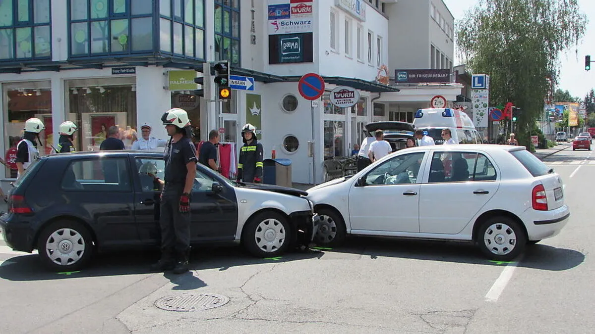 Unfall in der Gleisdorfer Innenstadt