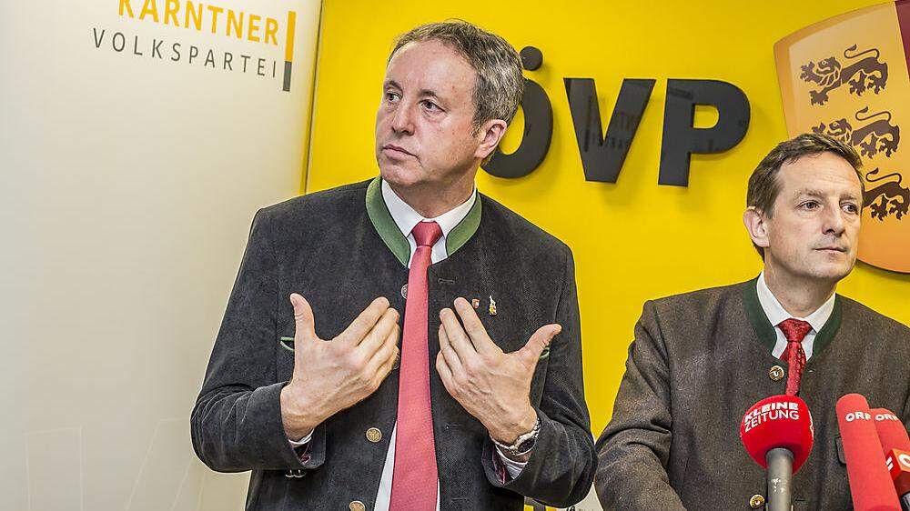 Ferdinand Hueter (links) sollte unbedingt Landesrat werden