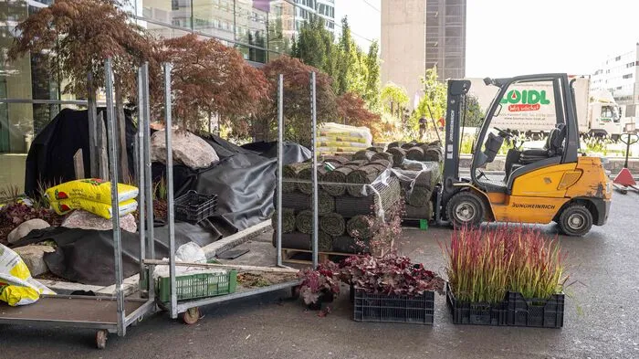 In und vor der Grazer Stadthalle wird intensiv gearbeitet, gesteckt und geschnitten. Am 5. September ab 9 Uhr soll die Stadthalle für die Flora 20 im schönsten Blütenglanz erstrahlen.