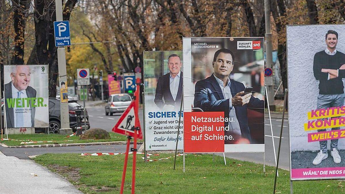 Die übliche Plakatflut blieb auch 2019 nicht aus