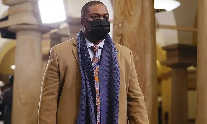  Eugene Goodman eskortierte die neue Vizepräsidentin Kamala Harris