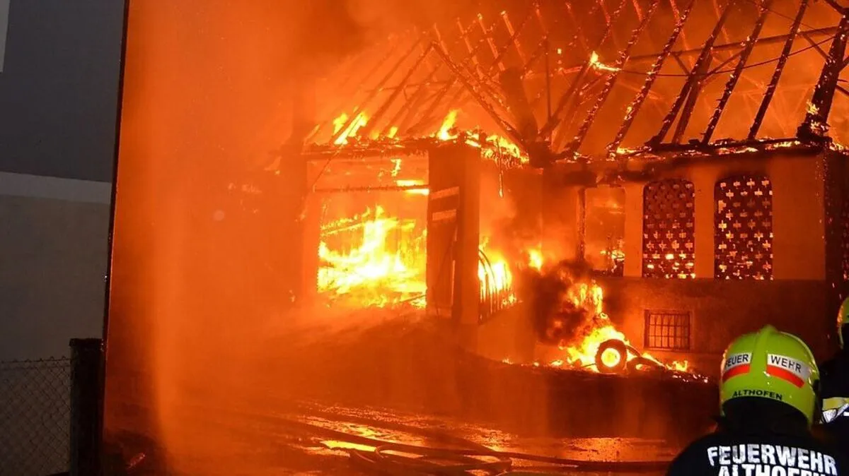 Um ein Uhr Nacht brach der Brand aus