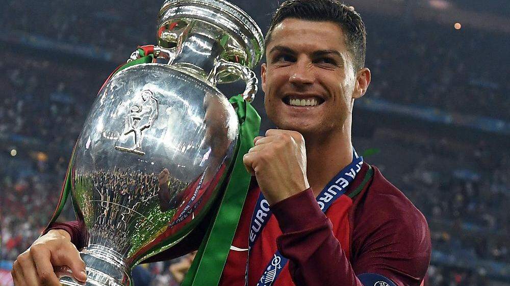 Portugal mit Cristiano Ronaldo holte sich 2016 den Pokal