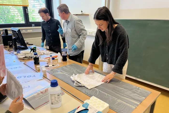 Hier durften die Schülerinnen und Schüler auch selbst aktiv werden.