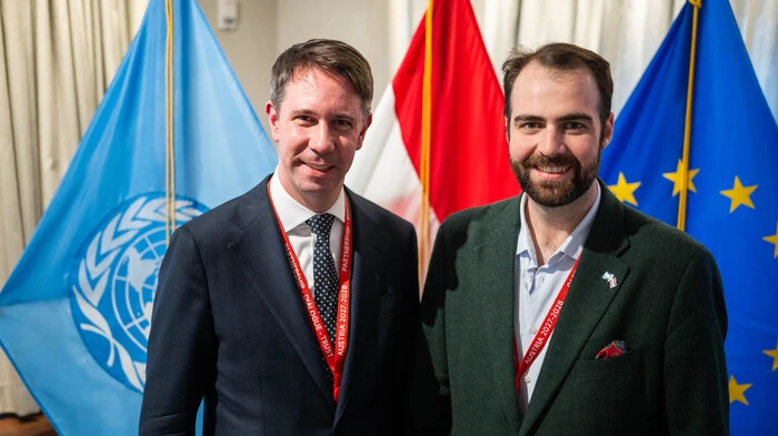 Das Bild zeigt Stefan Pretterhofer und Arno Melicharek