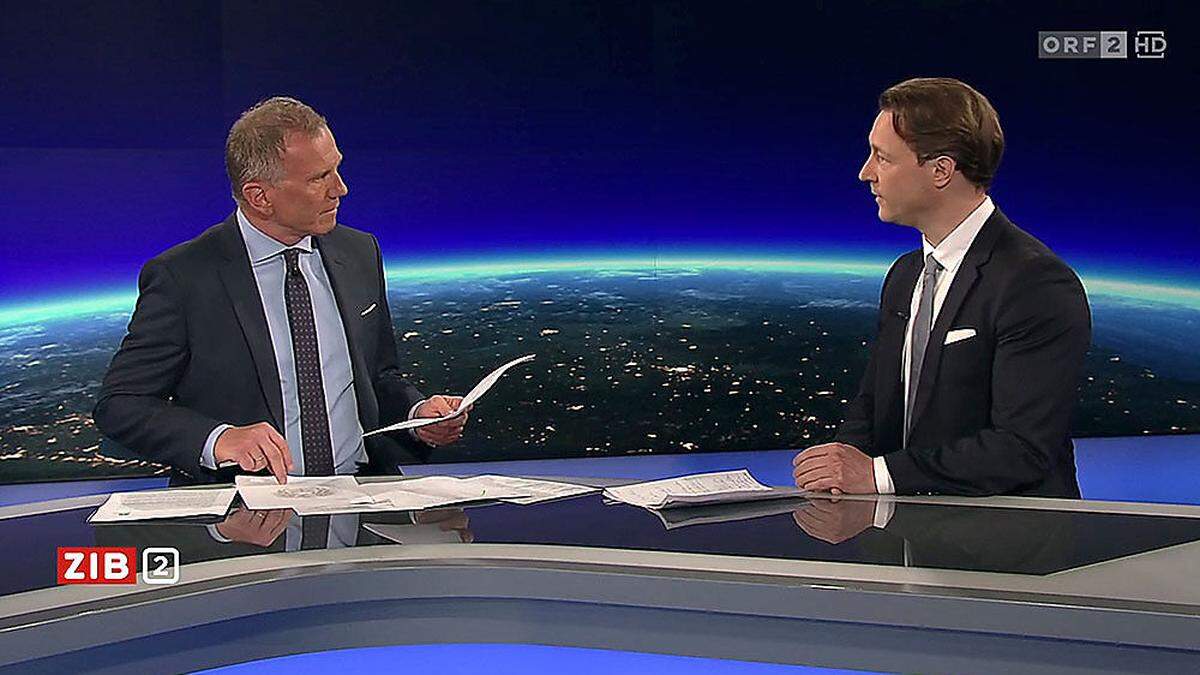 Armin Wolf im Gespräch mit Finanzminister Blümel