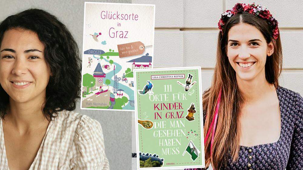 Ruth Nezmahen hat &quot;Glücksorte in Graz&quot; gesammelt, Lisa Christina Repnik &quot;111 Orte für Kinder in Graz, die man gesehen haben muss&quot;