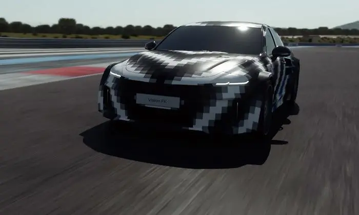 Der Prototyp Vision FK ist ein Wasserstoff-Sportwagen