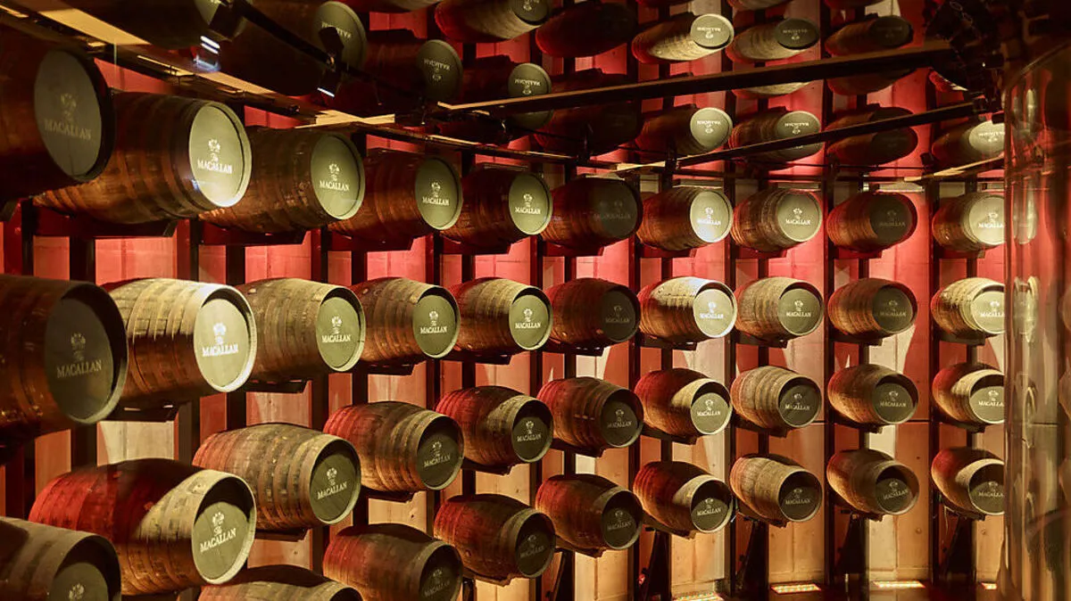In der Macallan-Destillerie in Craigellachie: Eichenfässer
