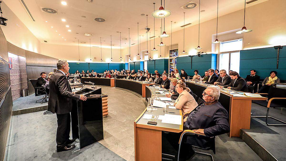 Der Gemeinderat in Klagenfurt macht Pause