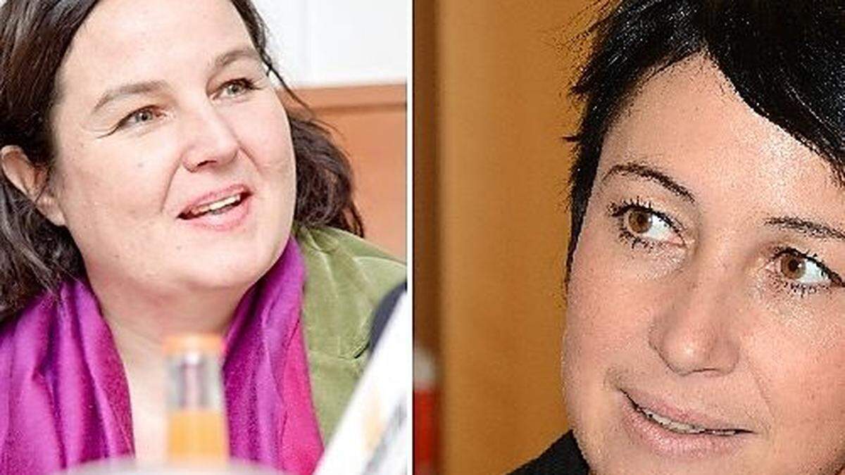 Differenzierte Ansicht: Martina Schröck, Astrid Polz-Watzenig (l.)