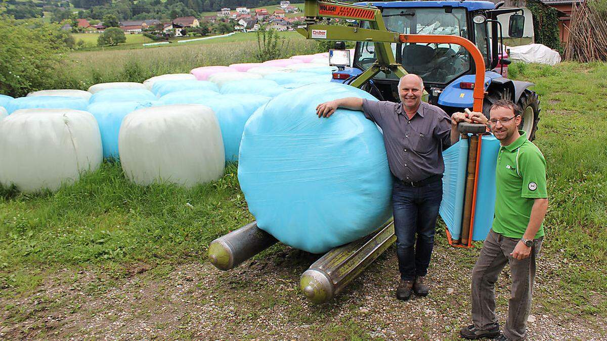 Momentan wird in Völkermarkt wieder fleißig gewickelt, die Landwirte treiben es heuer besonders bunt