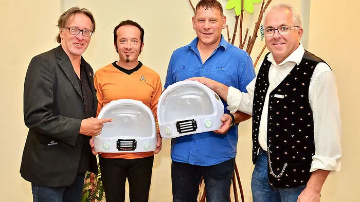 Musikus Hubert Waldner, Michael „Buzgi“ Buchacher, Hans Peter Kreuzberger und Edmund Wassermann