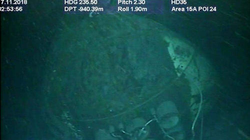 Erste Bilder vom U-Boot am Meeresgrund