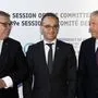 Timo Soini, Heiko Maas und Thorbjörn Jagland