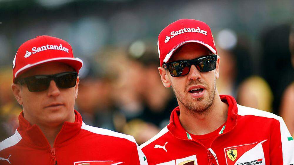 Auch 2016 ein Team: Räikkönen und Vettel