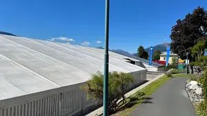 Das große Festzelt der Nockis steht schon seit Wochenbeginn