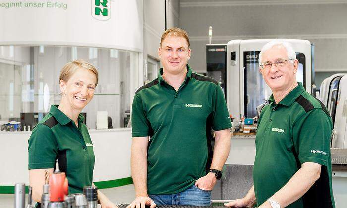 Die Geschäftsführung der Firma Horn: Edith Gutschelhofer, Christian und Markus Horn