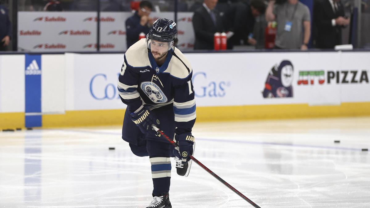 Johnny Gaudreau im Dress der Columbus Blue Jackets