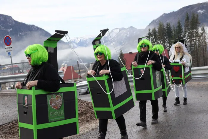 Die gute Stimmung beim Umzug war ansteckend.