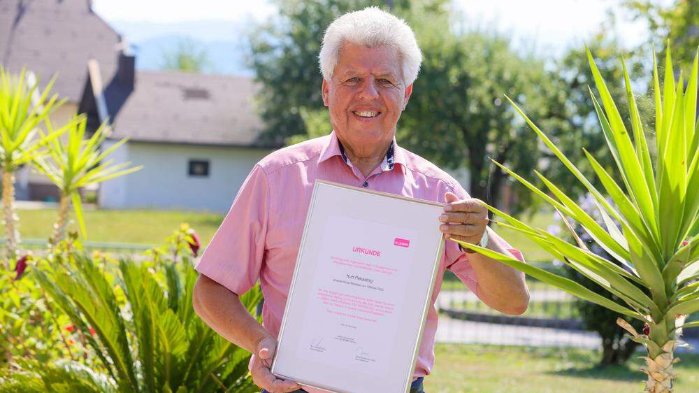 Kurt Pekastnig wurde für seine Verdienste als ehrenamtliche Bewährungshelfer bereits geeehrt