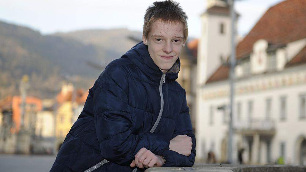Jan Kozousek, 15 Jahre alt, lernt seit zweieinhalb Jahren Esperanto