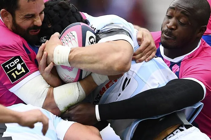 Rugby in Frankreich: Djibril Camara (Rechts) mit Wenceslas Lauret (Mitte)