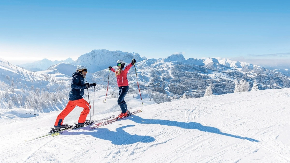 Das Nassfeld punktet mit Schneesicherheit, Pistenvielfalt, dem einzigartigen Panorama und den vielen Sonnenstunden