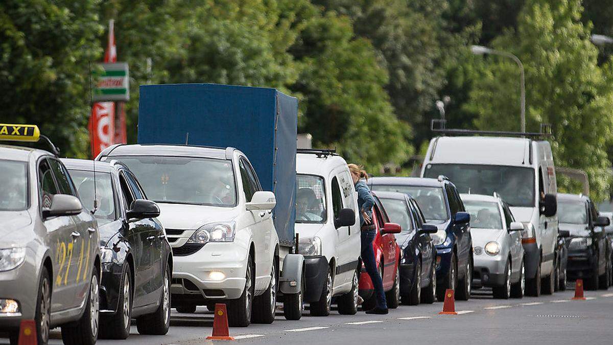 Die Rosentaler Straße ist eine der frequentiertesten Straßen Klagenfurts