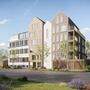 Neben dem sanierten Altbau sollen drei schmale Häuser entstehen, wie man sie aus Städten in den Niederlanden kennt