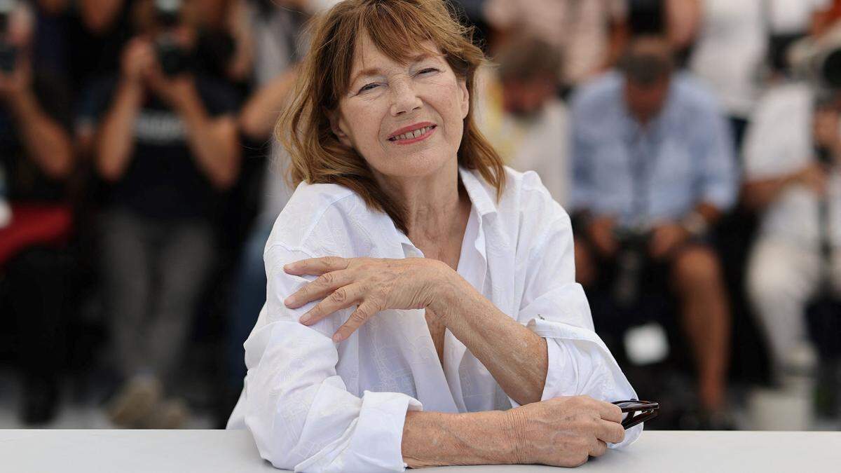 Auch im Alter noch strahlend schön: Jane Birkin im Jahr 2021 bei einem Festivalauftritt in Cannes. 