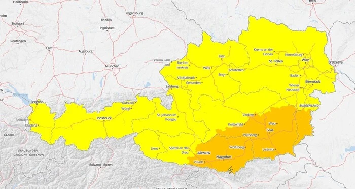 Die Wetterwarnung der GeoSphere