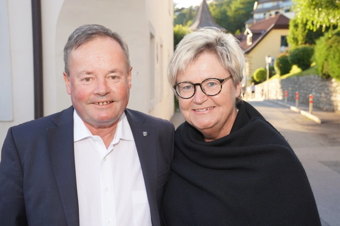 Bürgermeister Johann Schuster mit Gattin Erika