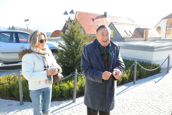 Lugner zeigte sich gut gelaunt