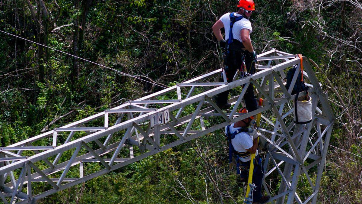 Puerto Rico ist nach den schweren Schäden durch Hurrikan &quot;Maria&quot; noch immer weitgehend ohne Strom