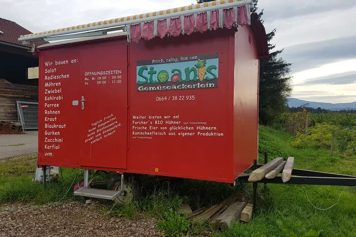 An drei Tagen die Woche hat der Verkaufsstand geöffnet.