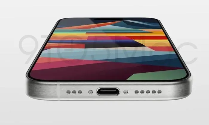 So könnte das iPhone 15 mit USB-C-Anschluss aussehen (Rendering)