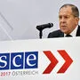 Russlands Außenminister Sergej Lawrow bei einem OSZE-Treffen in Wien 2017