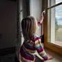 01.03.2024, Ranshofen, AUT, Unterwegs in Oberösterreich, Themenbild, Verschiedene Themenbilder, Symbolbild, Kleinkind, Fenster, Sturz, im Bild Kind, Kleinkind versucht ein Fenster zu Öffnen, Fotografiert von Hinten, Unfall, Fenster, Kleinkind, Sturz aus dem Fenster, *** 01 03 2024, Ranshofen, AUT, On the road in Upper Austria, Theme picture, Various theme pictures, Symbolic picture, Toddler, Window, Fall, in the picture child, Toddler tries to open a window, Photographed from behind, Accident, Window, Toddler, Fall from the window,