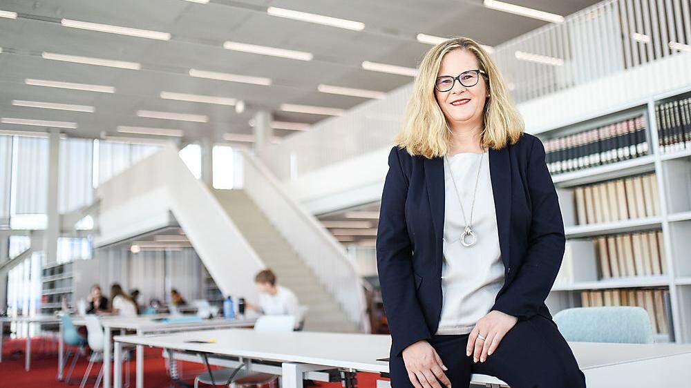 Die neue Direktorin der Uni-Bibliothek Graz, Pamela Stückler