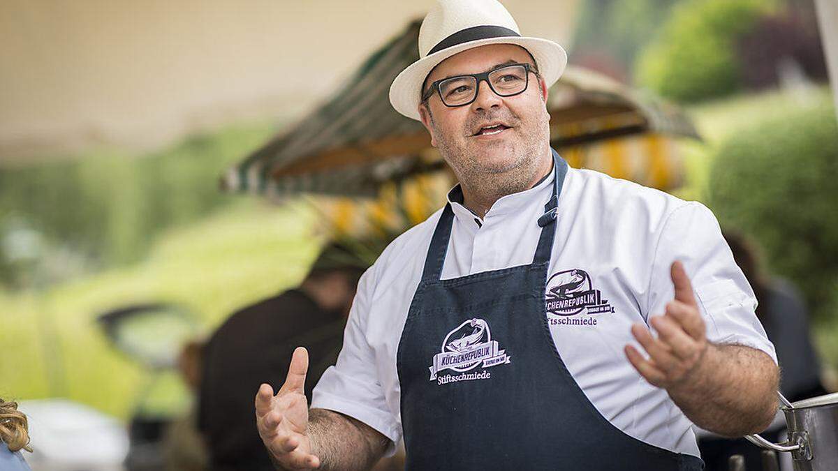 Gerhard Satran, Küchenchef der Stiftsschmiede in Ossiach