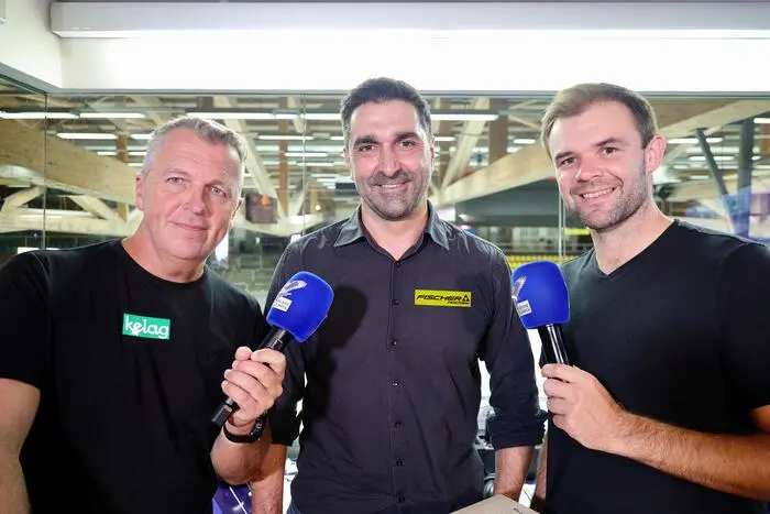 Hannes Martinz (rechts) ist nicht mehr Teil des Livestream-Teams, Gert Prohaska (Mitte) und Gerhard Oberrauner sind am Freitag erstmals zu sehen