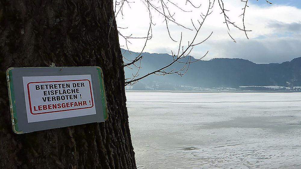 In den vergangenen Tagen war der Ossiacher See so gut wie menschenleer 