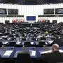 European Commission President Ursula von der Leyen delivers a speech during a debate on the Russian invasion of Ukraine, during a plenary session at the European Parliament in Strasbourg, eastern France, on October 5, 2022. (Photo by FREDERICK FLORIN / AFP)