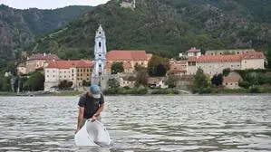 Die Donau bei Rossatz in Niederösterreich